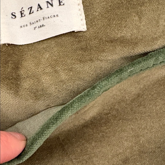 Sezane Olive Green Cosmetic Bag - Picture 6 of 9